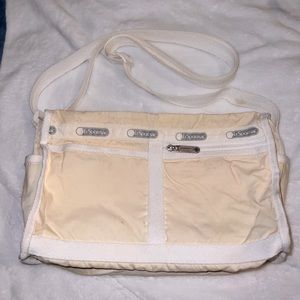 LeSportSac retro circa off white cross body bag